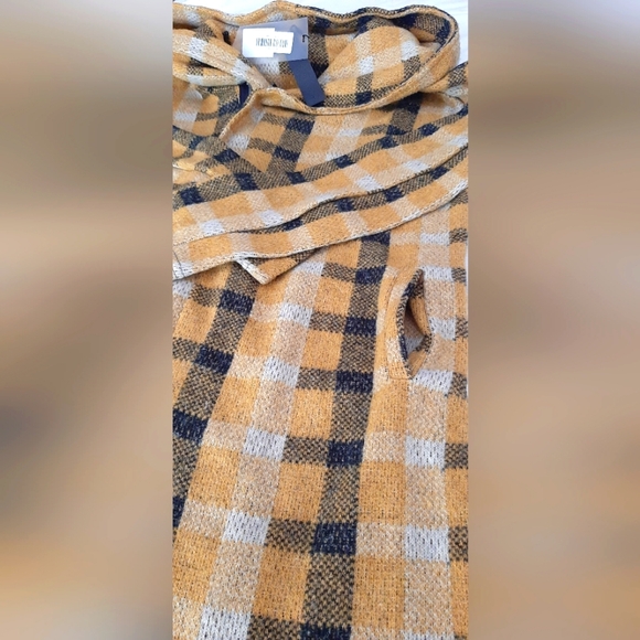 Black Island Plaid Hooded Zip Cardigan *NWT* - Picture 6 of 10